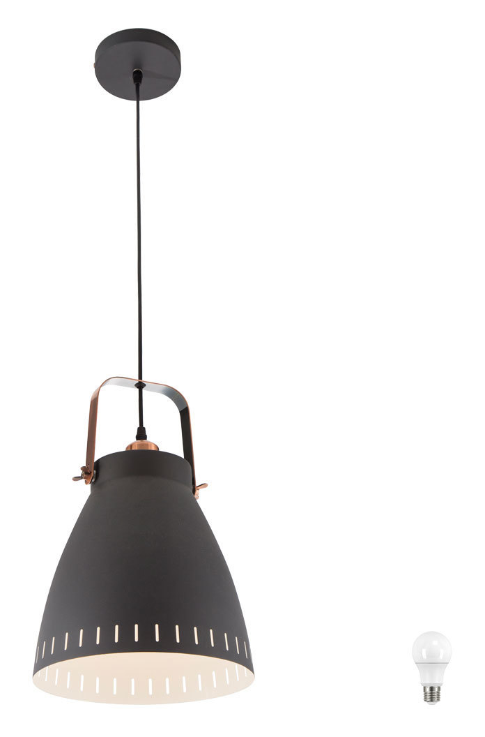 Etc-shop - Pendel Strahler Wohn Zimmer Küchen Hänge Lampe Decken Leuchte schwarz im Set inkl. LED Leuchtmittel