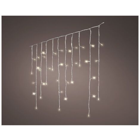 LED Vorhang Eiszapfen Lichter blinken 5,8m 240 Leds warmes Licht