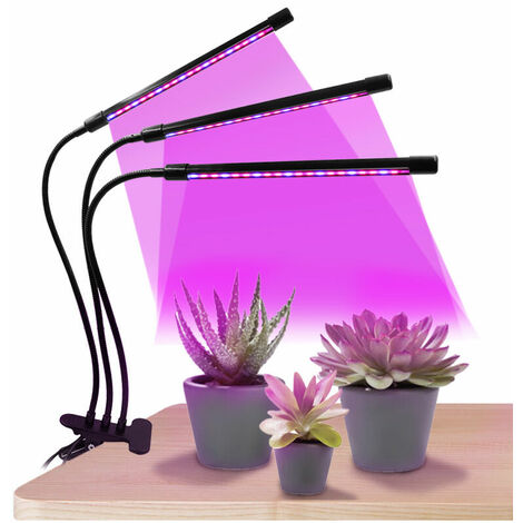 LED-Wachstumslicht für Sukkulenten, USB-Clip, Timing, Vollspektrum, Innenbepflanzung, Kindergarten, Fülllicht, wasserdichtes Licht, drei Röhren, 30 W