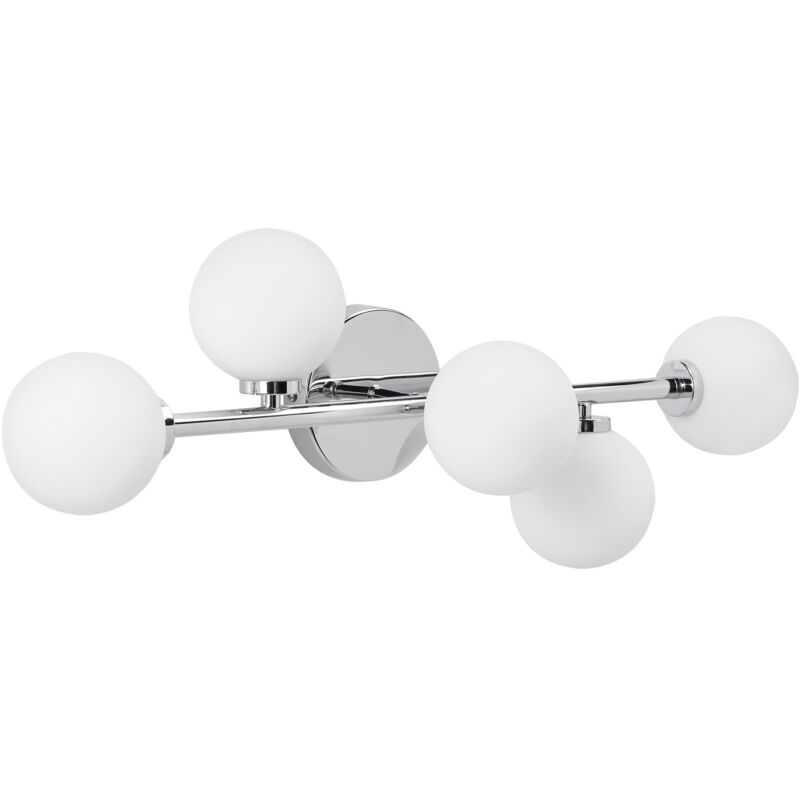 Beliani Wall Lamp MINOTOS Metal Silver, Silver