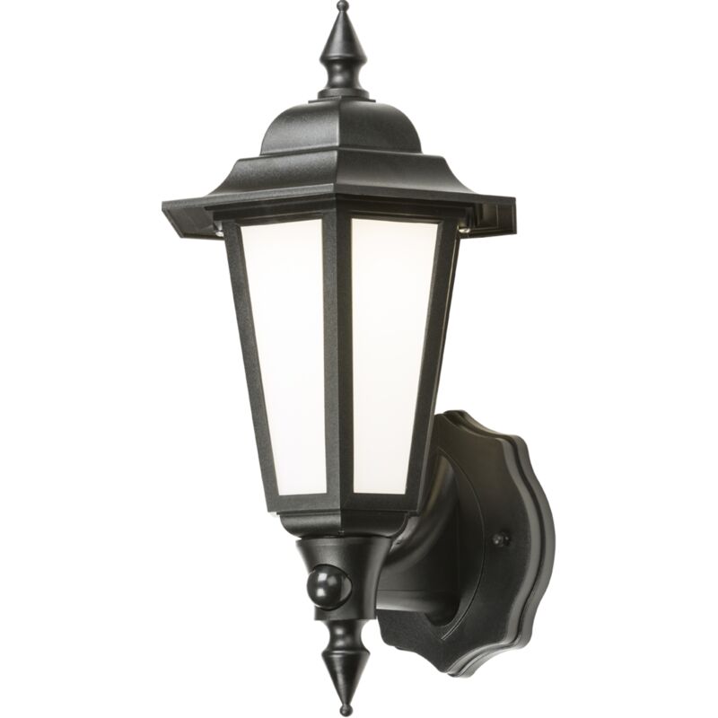 Led Wall Lantern with Daylight Sensor - Black 230V IP54 8W