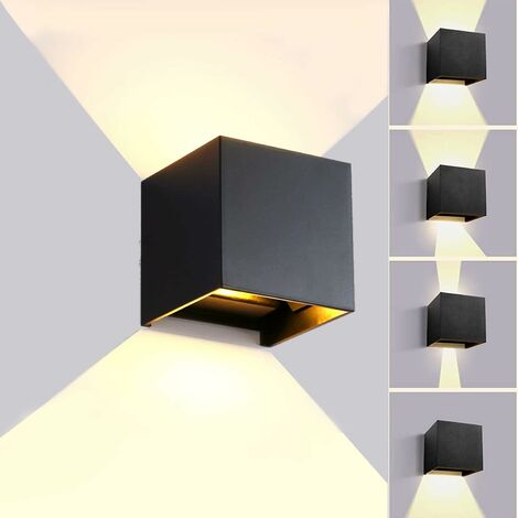 main image of "Led Wall Light 12W Modern Wall Sconce Black Warm White Aluminum Wall Lamp"