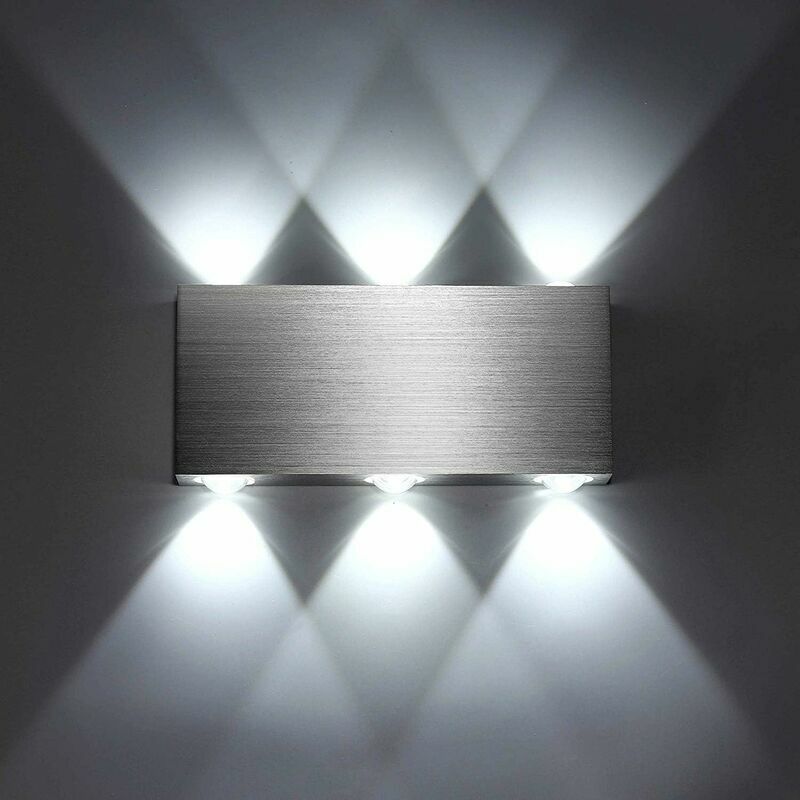 Led Wall Light 18W Indoor Wall Lamp Modern Square Up Down Aluminum Lighting Decoration Light for Bedroom Office Bed Hallway Living Room Hotel Bar