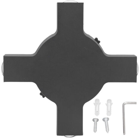 LED Wall Light 4W 4 Lamp Beads Decorative Black Quadrate Design Aluminum Shell Wall Lamp for Corridor AC85 to 265V Red Light