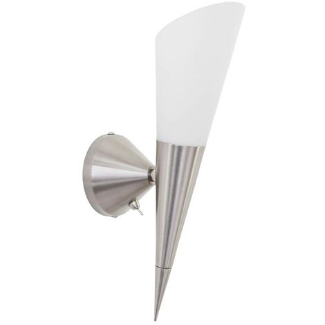 main image of "LED Wall Light 'Alva' (modern) in Silver made of Metal for e.g. Hallway (1 light source, E14) from Lindby | wall lighting, wall lamp"