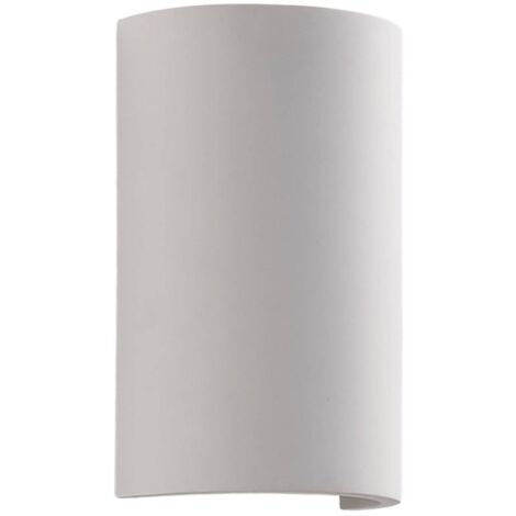 main image of "LED Wall Light 'Colja' dimmable (modern) in White made of Plaster/Clay for e.g. Living Room & Dining Room (1 light source, G9) from Lindby | wall lighting, wall lamp"