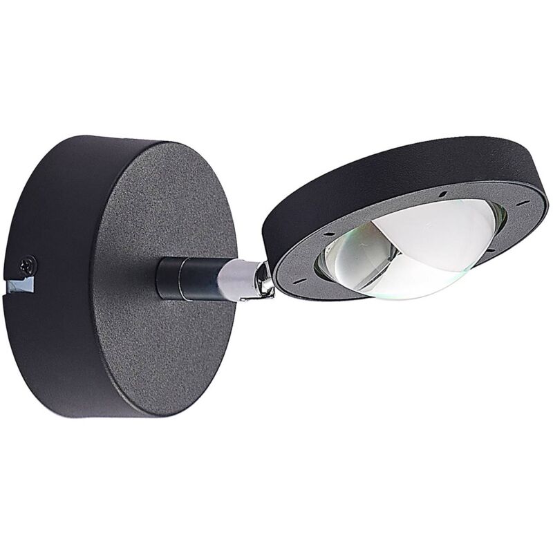 Lindby - Wall Light Edonita (modern) in Black made of Metal for e.g. Living Room & Dining Room (1 light source,) from black