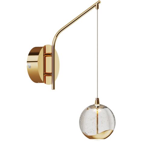 LED Wall Light 'Hayley' made of Glass for Living Room & Dining Room
