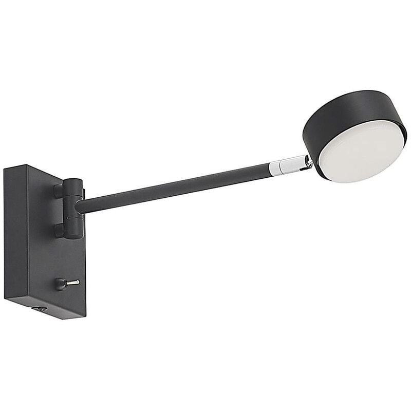 Lindby - Wall Light Kaylou dimmable (modern) in Black made of Metal for e.g. Living Room & Dining Room (1 light source, GX53) from matt black