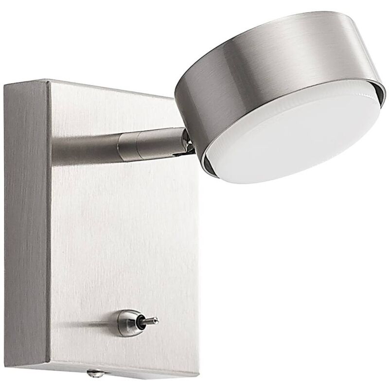 Lindby - Wall Light Kaylou (modern) in Silver made of Metal for e.g. Living Room & Dining Room (1 light source, GX53) from matt nickel