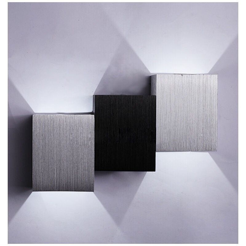 Stoex - Led Wall Light Modern Wall Sconce Indoor Wall Lamp for Living Room Corridor Office Bedroom Kitchen Living Room Cold White 6W