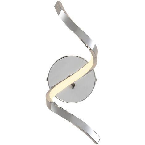 main image of "LED Wall Light 'Seriala' (modern) in Silver made of Metal (1 light source,) from Lindby | wall lighting, wall lamp"