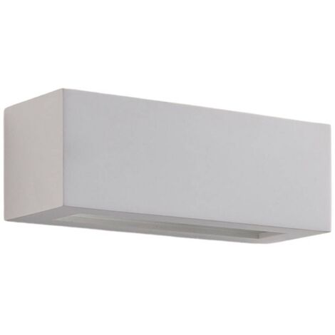 main image of "LED Wall Light 'Tjada' dimmable (modern) in White made of Plaster/Clay for e.g. Living Room & Dining Room (1 light source, G9) from Lindby | wall lighting, wall lamp"