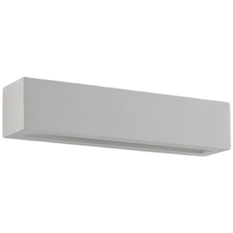 main image of "LED Wall Light 'Tjada' dimmable (modern) in White made of Plaster/Clay for e.g. Living Room & Dining Room (2 light sources, G9) from Lindby | wall lighting, wall lamp"