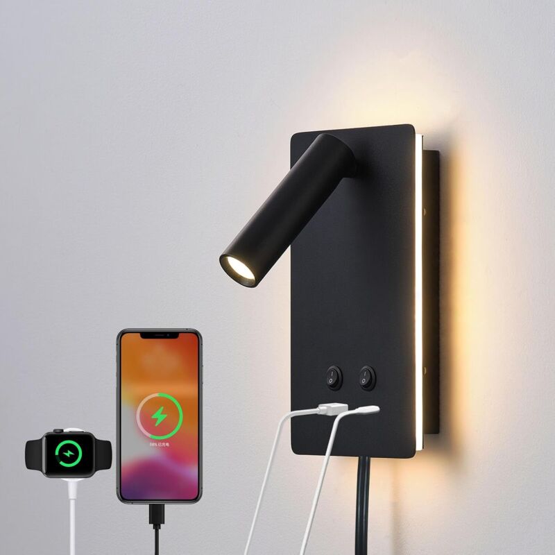 Image of LED wall light, wall-mounted reading lamp&hellip;
