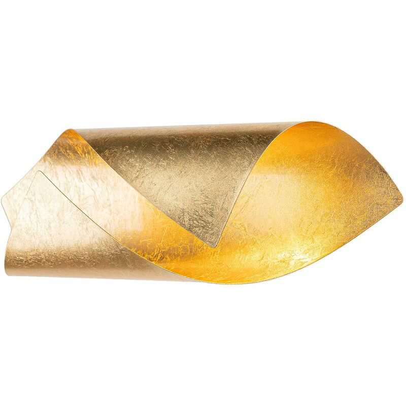 Wall Light Wrenjo (modern) in Gold made of Metal for e.g. Living Room & Dining Room (2 light sources,) from Lindby gold