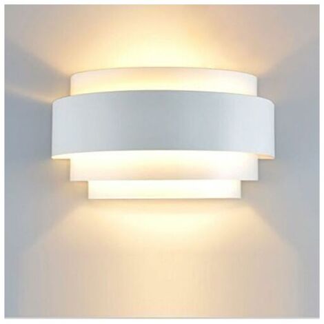 LED Wall Lights Simple Design Wall Lamp Interior Sconce Metal Light For Bedroom Staircase Shop Living Room Office Porch Warm White [Energy Class A ++]