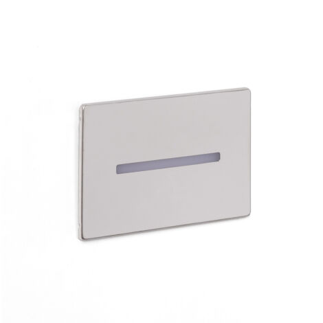 LED Wandeinbauleuchte Außen 3W Rostfreier Edelstahl Wabi Linear Silber