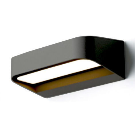 LED Wandlampe außen Aluminium B: 14,2 cm IP54 Anthrazit länglich 3000 K warmweiß 450 lm Modern
