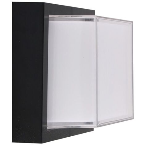Led-Wandleuchte 12W quadratische Form schwarze Farbe V-TAC VT-828-SQ