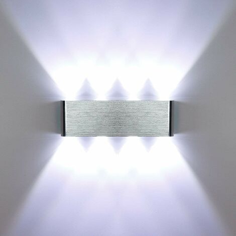LED Wandleuchte 8W Moderne Aluminiumlampe 8 LED Innenbeleuchtung Lichter für Küche Treppen Schlafzimmer Flur Wohnzimmer Nachtlichter (kaltweiß)