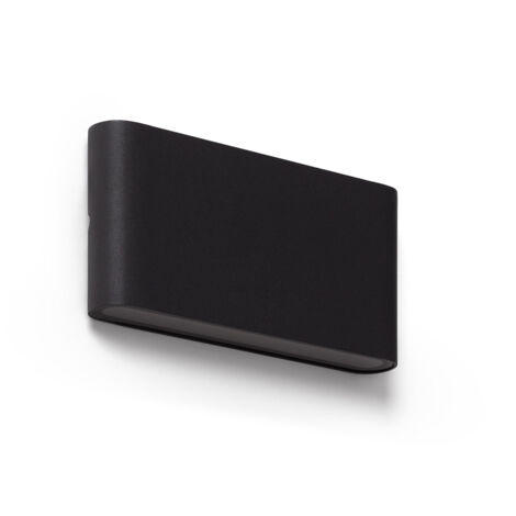 LED Wandleuchte Außen 12W Aluminium Rechteckig Doppelseitige Beleuchtung Luming 2700K - 3000K - 4000K Schwarz Wählbar (Warm-Neutral)