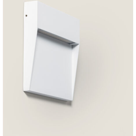 LED-Wandleuchte Außen 6,5W CCT Wählbar Oberfläche Quadratisch Jade Weiß