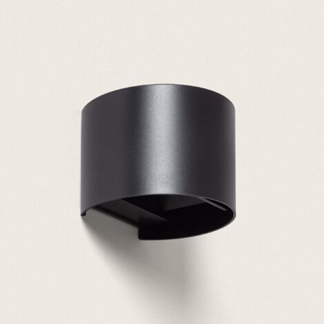 LEDKIA LED-Wandleuchte Außen 6W PC doppelseitige Beleuchtung Loruc Schwarz