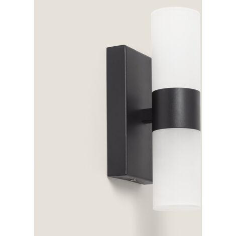 LED Wandleuchte Bad 6W Aluminium und PC Avery Schwarz