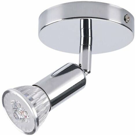LED Wandleuchte, Badleuchte, Deckenleuchte mit 1 dimmbaren Spot, GU10,3W