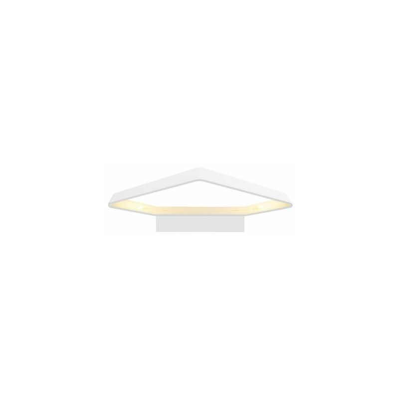 Certeo - BIG CARISO LED Wandleuchte 1,weiss, 2x 9W LED,3000K - Farbe: rost