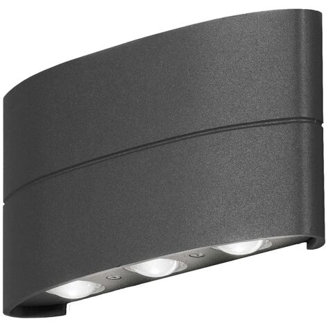 KONSTSMIDE LED Wandleuchte 2x6W Anthrazit Wandlampe Innen Außen Viele Größen