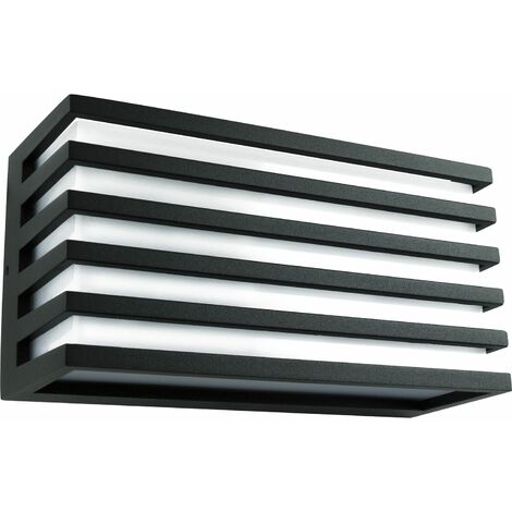 Led Wandleuchte Corona H IP65 Wandlampe 4000K neutralweiß, Alu schwarz