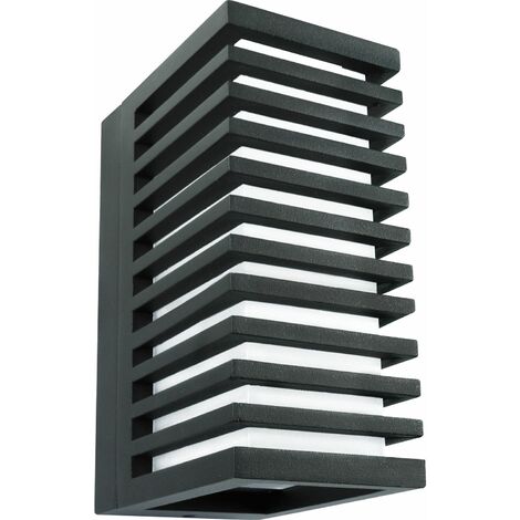 Led Wandleuchte Corona V IP65 Wandlampe 4000K warmweiß, Alu schwarz