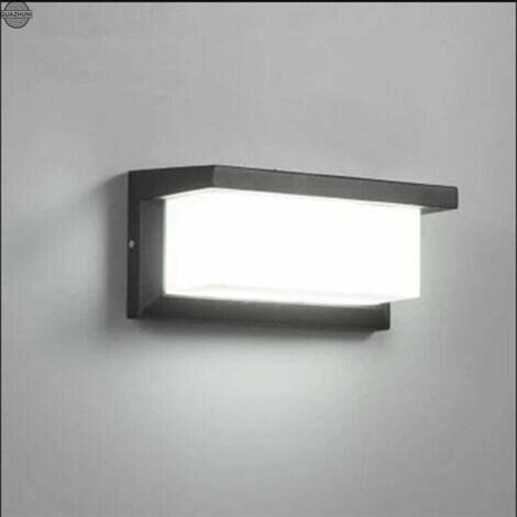 LED-Wandleuchte für den Außenbereich, 1200 Lumen, wasserdicht, IP65, Dekorationsleuchte für Innenhof, Garten, Terrasse, Terrasse, Korridor, Kaltweiß