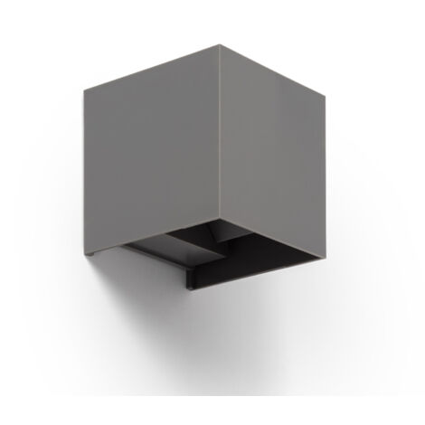 EFECTOLED LED Wandleuchte für den Außenbereich 6W Doppelseitige Beleuchtung New Eros 2700K Warmweiß Gris Claro