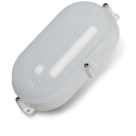 Wandleuchte außen led oval 9w ip65 4000k 22x12x6cm tageslicht edm