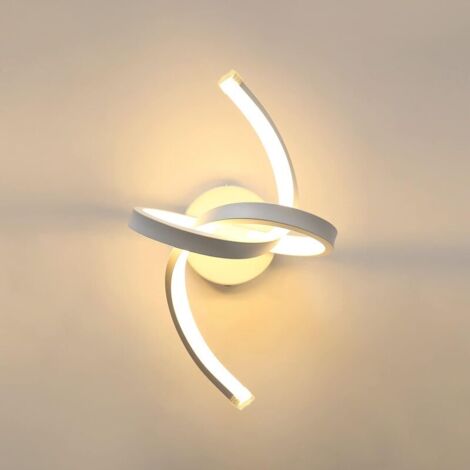 LED-Wandleuchte für den Innenbereich, 18 W, modernes Spiraldesign, warmweißes Licht 3000 K, geeignet für Schlafzimmer, Wohnzimmer, Treppenhäuser und Flure.