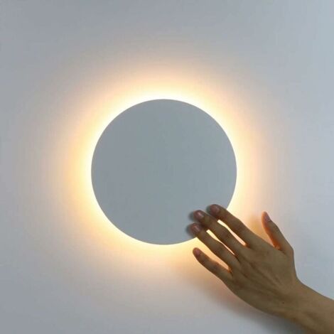 YMYNY LED-Wandleuchte für den Innenbereich mit Touch-Schalter, 3 Farben, einstellbare Temperatur, moderne Wandlampe, 12 W, Schlafzimmer, Leselicht, Nachttisch, Treppenhaus, Flur, Wandleuchte, FLITI