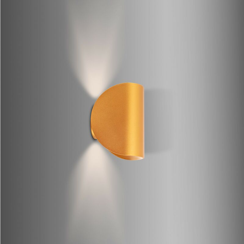 LED-Wandleuchte Gaia 6W Gold beidseitige Beleuchtung Warmes Weiß 2800K - 3200K - Warmes Weiß 2800K - 3200K