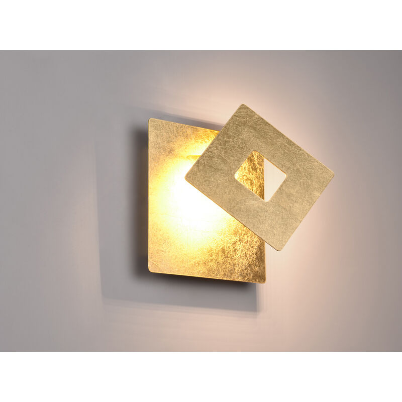 Trio Leuchten - Led Wandleuchte Leano 6w, Warmweiß Goldfarbig Metall Wandleuchten