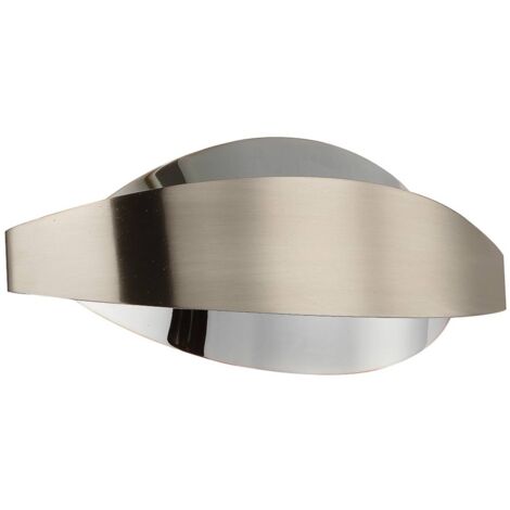 LED-Wandleuchte Lonna mit G9-LEDs chrom/nickel - nickel matt, chrom