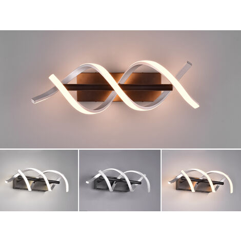 LED Wandleuchte SEQUENCE dimmbar Lichtfarbe einstellbar Silber, Breite 47cm