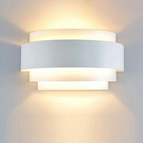 LED Wandleuchte Weiß Innen Wandlampe Aluminium Auf und Ab Moderne Deckenleuchte für Schlafzimmer Wohnzimmer Küche