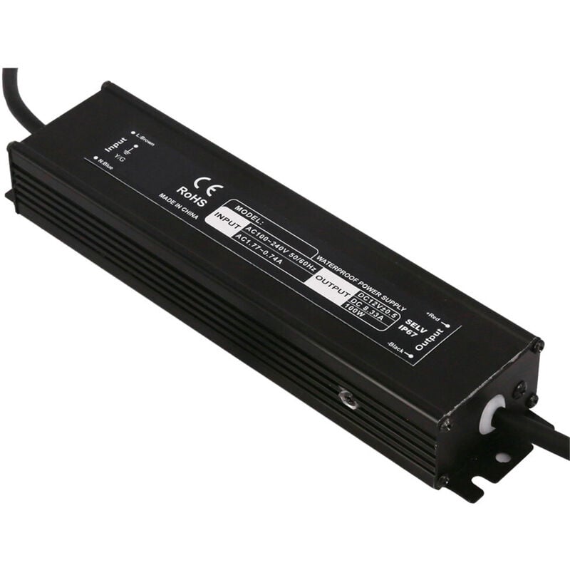 Alimentation led DC12V 60W 5A Étanche IP67