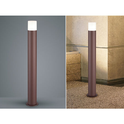 LED Wegeleuchte aus Aluminium in Rostoptik E27, Höhe 80cm