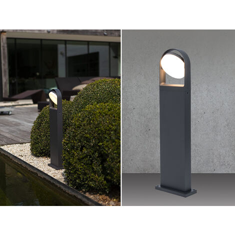 LED Wegeleuchte FELE Anthrazit ALU - Kopf 320° verstellbar, IP54, Höhe 70cm