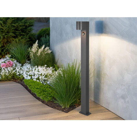 LED Wegeleuchte mit Bewegungsmelder Höhe 100cm, Anthrazit