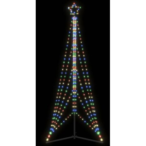 LED Weihnachtsbaum 525 LEDs Mehrfarbig 302 cm vidaXL