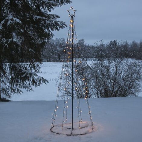 LED Weihnachtsbaum Light Tree, schwarz, 210 cm